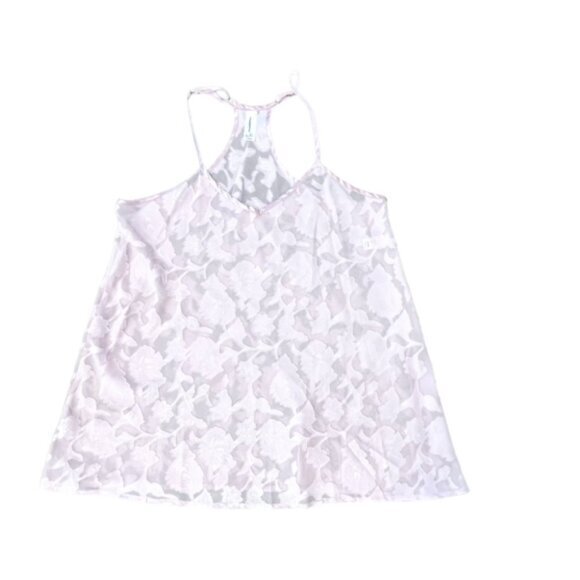 Flora by Flora Nikrooz Lingerie Chemise Slip Dress Robe Set Light Pink Floral - Picture 6 of 16